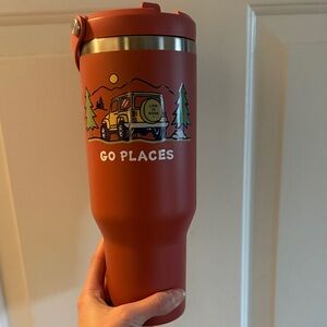 Life Is Good Orange Adventure Tumbler